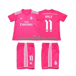 Camisola Real Madrid Bale 11 2014 2015 Retro Criança Equipamento Segundo Manga Curta